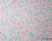 Flannel Fabric - Magic Folk Unicorns on White Premium - By the yard - 100% Premium Cotton Flannel