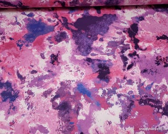 Flannel Fabric - Textural Purple Tie Dye - By the yard - 100% Cotton Flannel