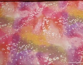 Flannel Fabric - Fairy Dust on Tie Dye - By the yard - 100% Cotton Flannel