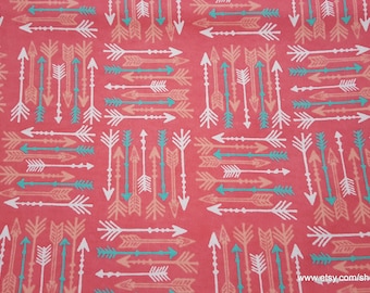 Flannel Fabric - Ava Arrows - By the yard - 100% Cotton Flannel