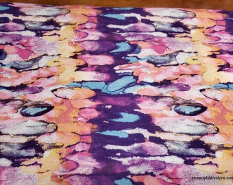 Flannel Fabric - Pastel Raindrops - By the yard - 100% Cotton Flannel