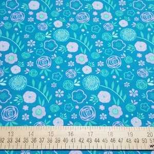 Flannel Fabric Bloom Floral By the Yard 100% Cotton Flannel image 2
