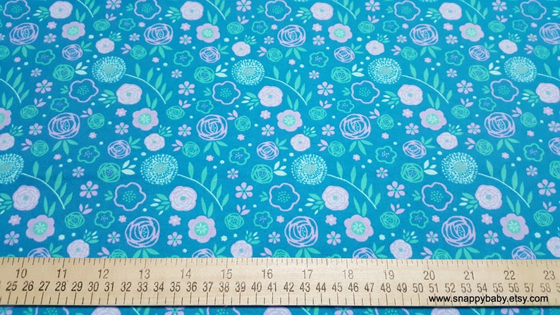 Flannel Fabric Bloom Floral By the Yard 100% Cotton Flannel image 2