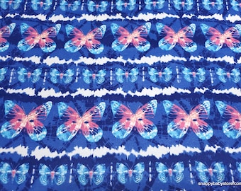 Flannel Fabric - Butterfly Tie Dye - By the yard - 100% Cotton Flannel