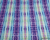 Flannel Fabric - Bright Blurry Plaid - By the yard - 100% Cotton Flannel