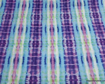 Flannel Fabric - Bright Blurry Plaid - By the yard - 100% Cotton Flannel