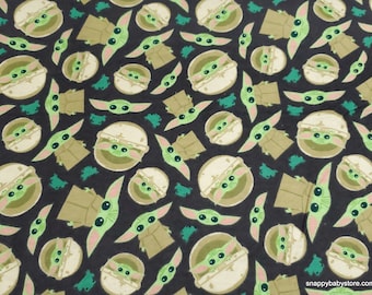 Character Flannel Fabric - Child and Frog Tossed - By the yard - 100% Cotton Flannel