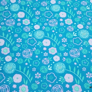 Flannel Fabric Bloom Floral By the Yard 100% Cotton Flannel image 1