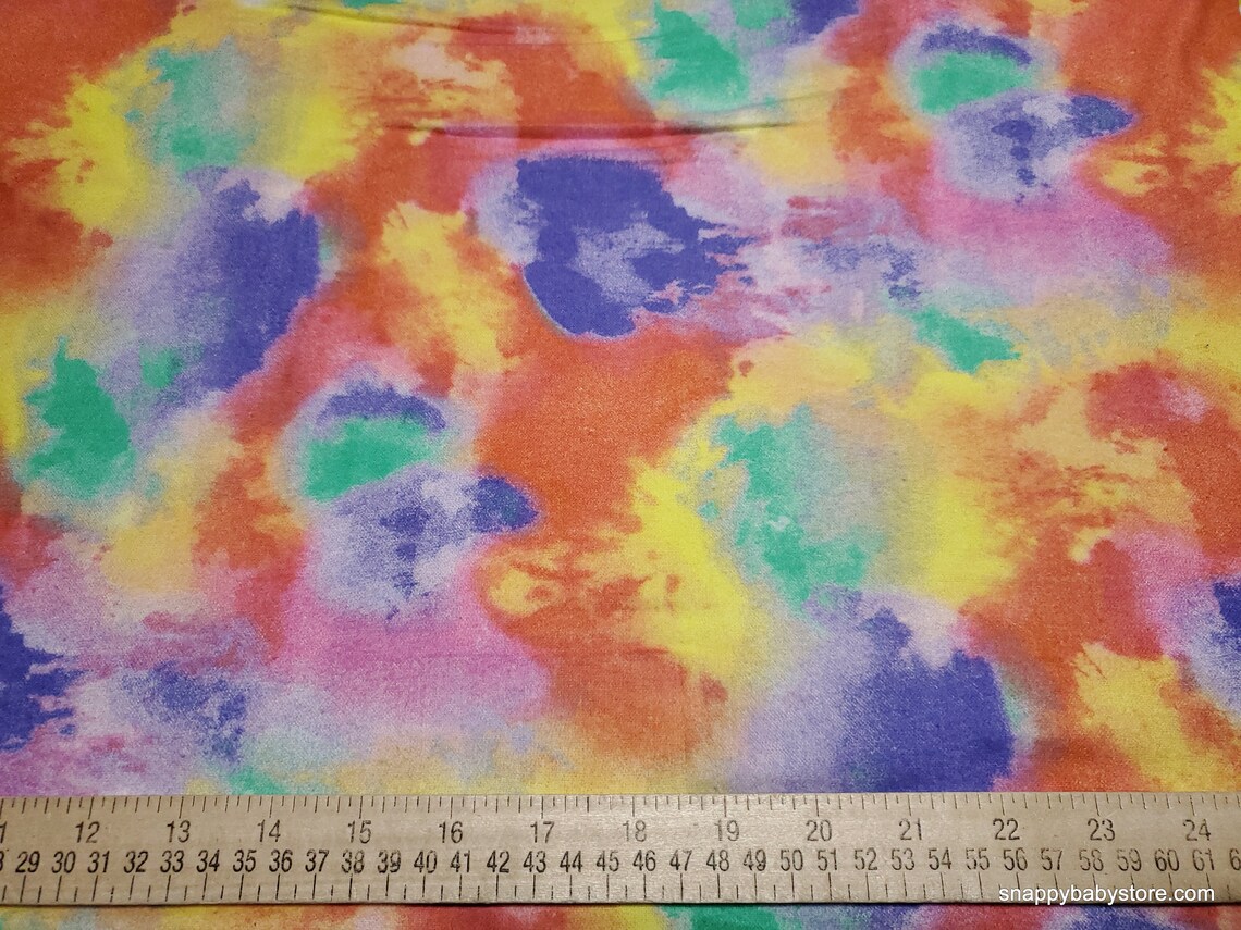 Flannel Fabric Pastel Tie Dye by the Yard 100 Cotton Etsy