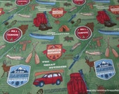 Flannel Fabric - Mountain Explorer - By the Yard - 100% Cotton Flannel