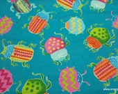 Flannel Fabric - Pattern Trap Beetle - By the yard - 100% Cotton Flannel