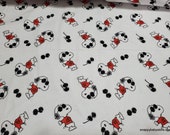 Character Flannel Fabric - Peanuts Snoopy Joe Cool - By the yard - 100% Cotton Flannel