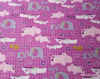 Flannel Fabric - Eloise 2x2 - By the yard - 100% Cotton Flannel
