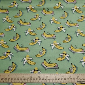 Flannel Fabric Banana Vacation By the Yard 100% Cotton Flannel image 2