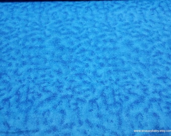 Flannel Fabric - Powder Blue Tie Dye - By the yard - 100% Cotton Flannel
