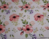 Flannel Fabric - Spring Sweet Garden Floral - By the yard - 100% Cotton Flannel