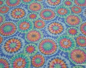 Flannel Fabric - Multi Pastel Tie Dye - By the yard - 100% Cotton Flannel