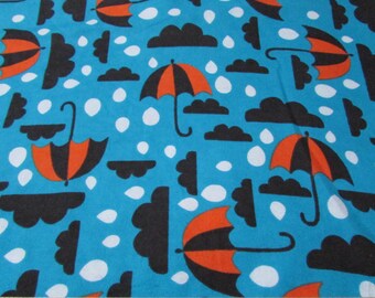 Flannel Fabric - Gloomy Day - By the yard - 100% Cotton Flannel