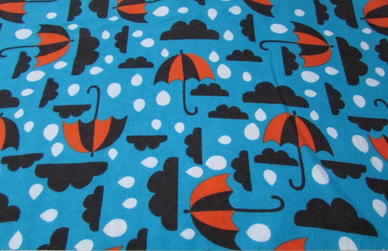 Flannel Fabric Gloomy Day By the yard 100% Cotton Flannel image 1