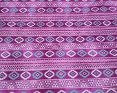 Flannel Fabric - Pink Aztec - By the yard - 100% Cotton Flannel