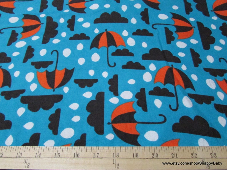 Flannel Fabric Gloomy Day By the yard 100% Cotton Flannel image 2