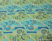 Flannel Fabric - Iguanas - By the yard - 100% Cotton Flannel