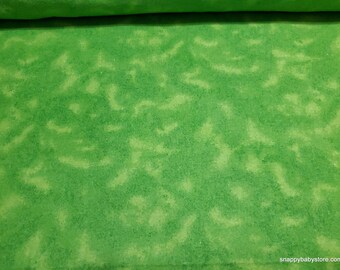 Flannel Fabric - Green Tie Dye - By the yard - 100% Cotton Flannel