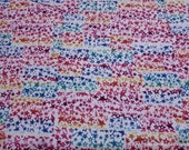 Flannel Fabric - Rainbow Stars - By the Yard - 100% Cotton Flannel