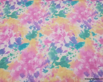 Flannel Fabric - Pastel Classic Tie Dye - By the yard - 100% Cotton Flannel