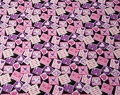 Flannel Fabric - Love Notes - By the yard - 100% Cotton Flannel