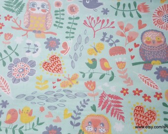 Flannel Fabric - Farrow Forest - By the yard - 100% Cotton Flannel