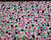 Flannel Fabric - Multi Pebbles - By the yard - 100% Cotton Flannel