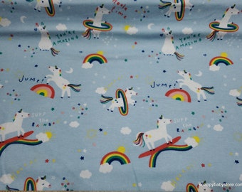 Flannel Fabric - Surf the Rainbow - By the yard - 100% Cotton Flannel