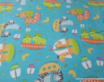 Flannel Fabric - Ark Regatta - By the yard - 100% Cotton Flannel