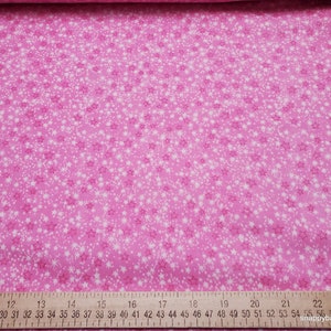Flannel Fabric Pink Multi Stars Tonal By the yard 100% Cotton Flannel image 3