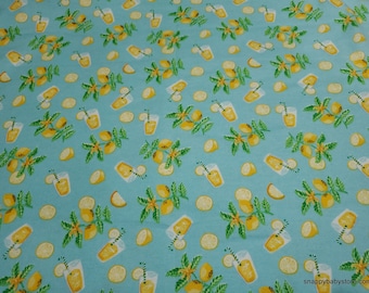 Flannel Fabric - Lemonade - By the yard - 100% Cotton Flannel