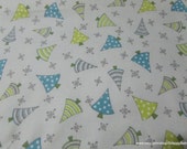 Christmas Flannel Fabric - Arctic Antics Tree Toss Gray - 1 yard - 100% Cotton Flannel