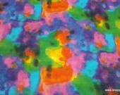 Flannel Fabric - Multi Tie Dye - By the yard - 100% Cotton Flannel