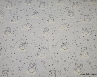 Flannel Fabric - Stargaze Animals - By the yard - 100% Cotton Flannel