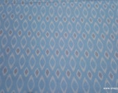 Flannel Fabric - Blue Geo - By the yard - 100% Cotton Flannel