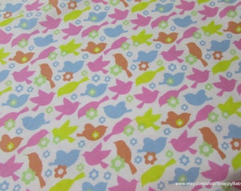 Flannel Fabric - Birds Dream - By theyard - 100% Cotton Flannel