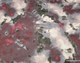 Flannel Fabric - Purple Mix Tie Dye - By the yard - 100% Cotton Flannel