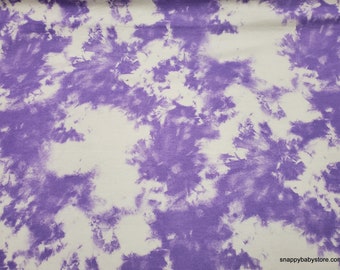 Flannel Fabric - Purple Tie Dye - By the yard - 100% Cotton Flannel