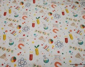 Flannel Fabric - Stem Allover - By the Yard - 100% Cotton Flannel