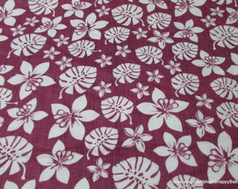 Flannel Fabric - Simple Botanical Berry - By the yard - 100% Cotton Flannel