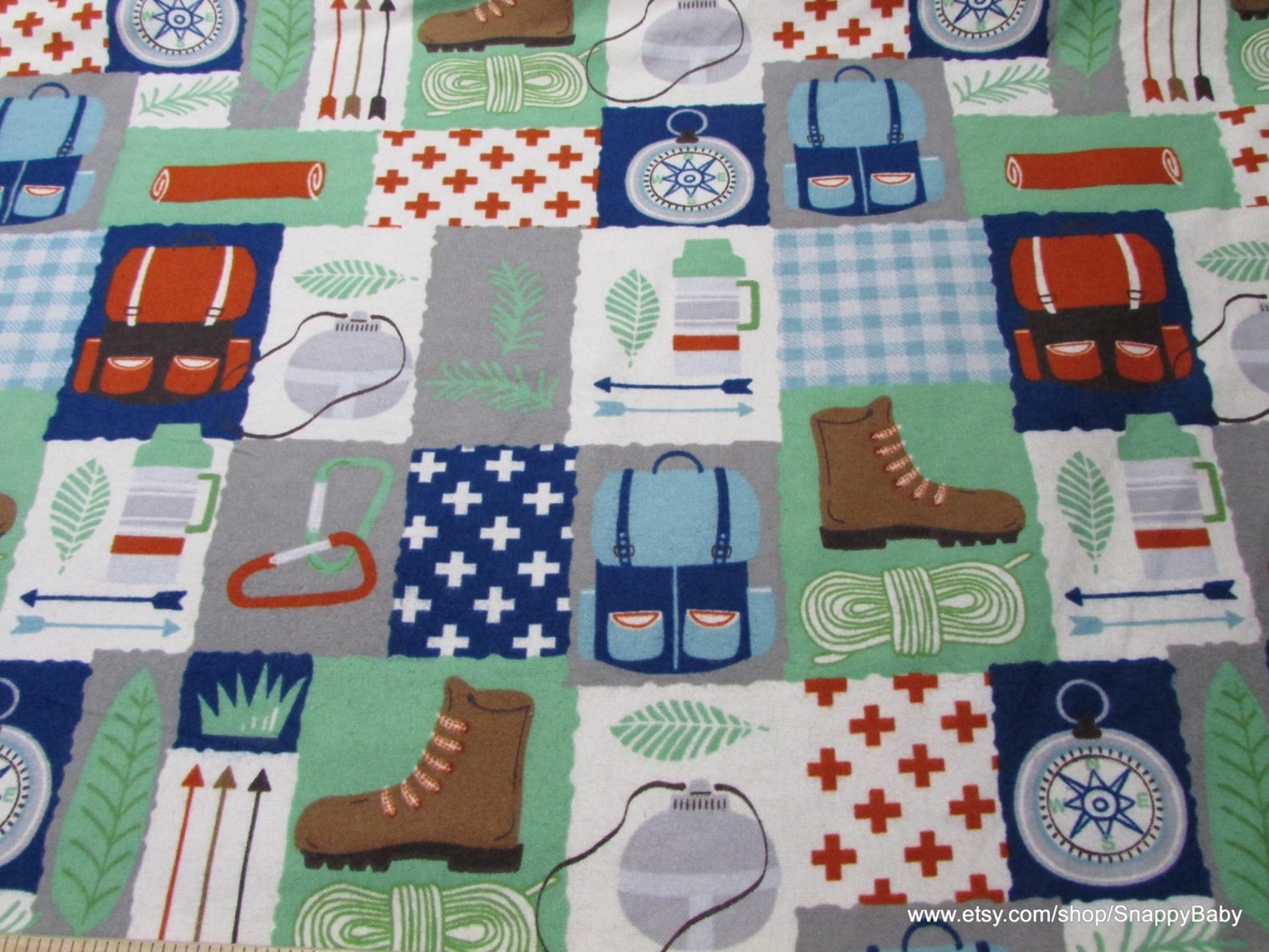 Flannel Fabric Camping Patch by the Yard 100 Cotton Etsy UK