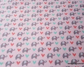 Flannel Fabric - Dream Big Elephant Coral Pink - By the yard - 100% Cotton Flannel