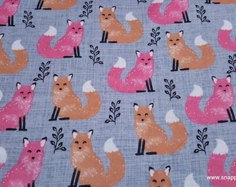 Flannel Fabric - Ombre Tonal Fox - By the yard - 100% Cotton Flannel