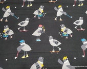 Flannel Fabric - Pigeon Pastimes - By the yard - 100% Cotton Flannel