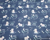 Flannel Fabric - Polar Twinkle - By the yard - 100% Cotton Flannel